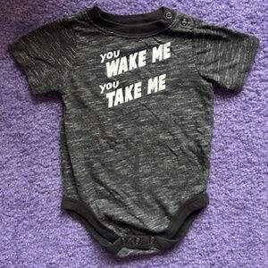 Granimals 6-9 months baby onesie "you wake me, you take me"